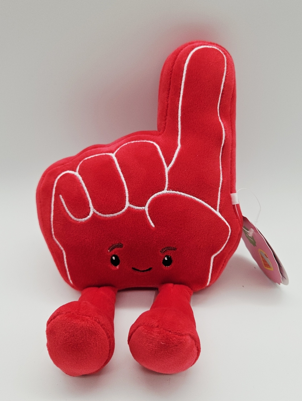 GIGGLE SCAPE | red game day finger collectible 9" plush stuffie stuffed toy